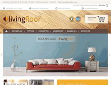 Tablet Screenshot of livingfloor.com